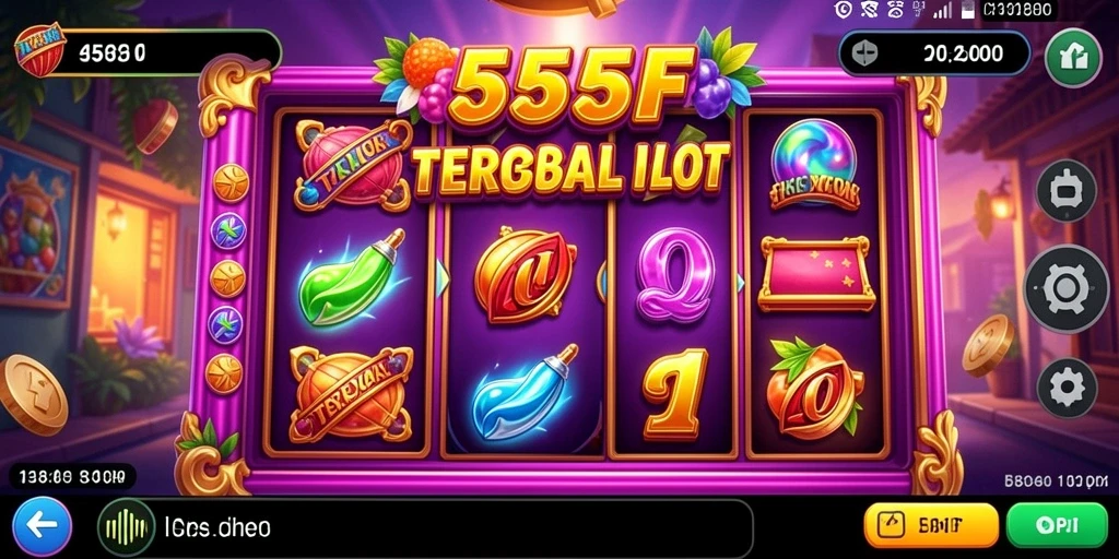 Tampilan permainan slot yang seru di 555F.