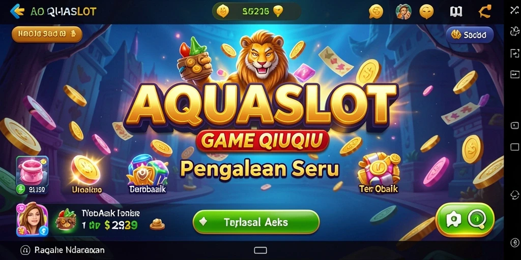 Gameplay AQUASLOT yang seru dan menantang dalam permainan QiuQiu.