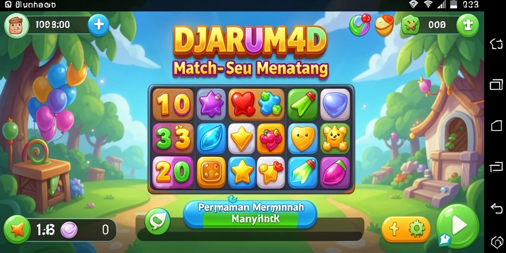 Tampilan gameplay DJARUM4D yang penuh warna dan menawan.