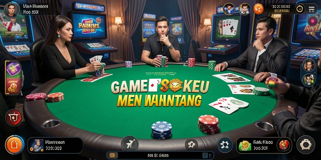 Screenshot gameplay Poker F32 yang penuh aksi dan strategis.