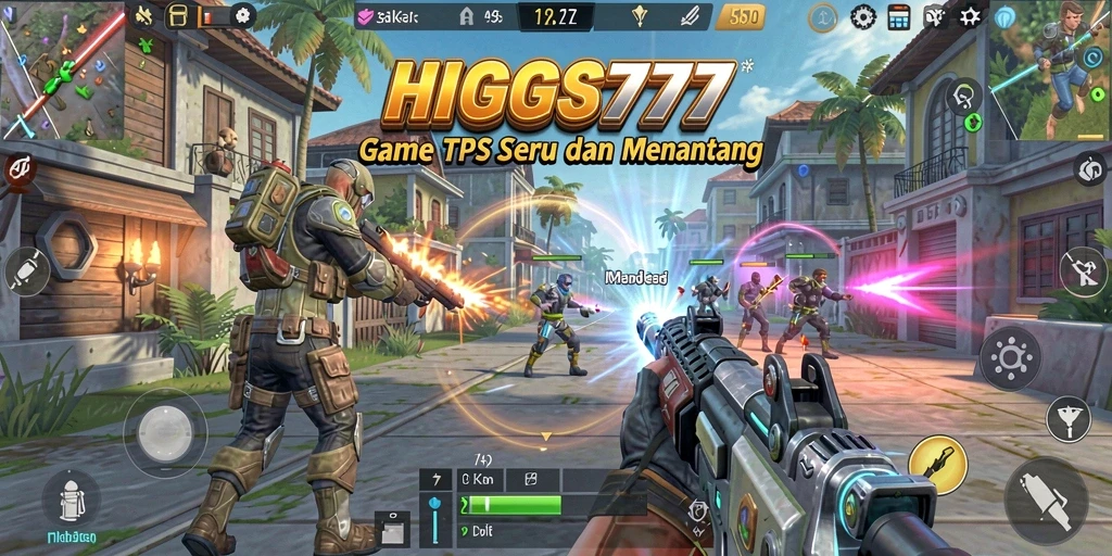 Tampilan gameplay HIGGS777 yang menegangkan dan penuh aksi.