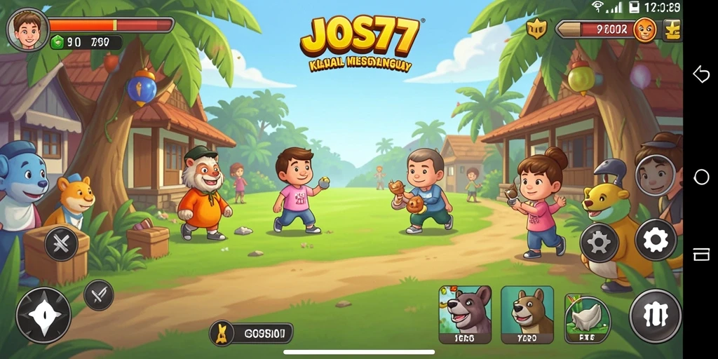 Gameplay menarik JOS77 dengan grafis cerah dan level seru.