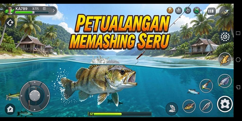 Tangkapan ikan yang menakjubkan dalam aksinya.