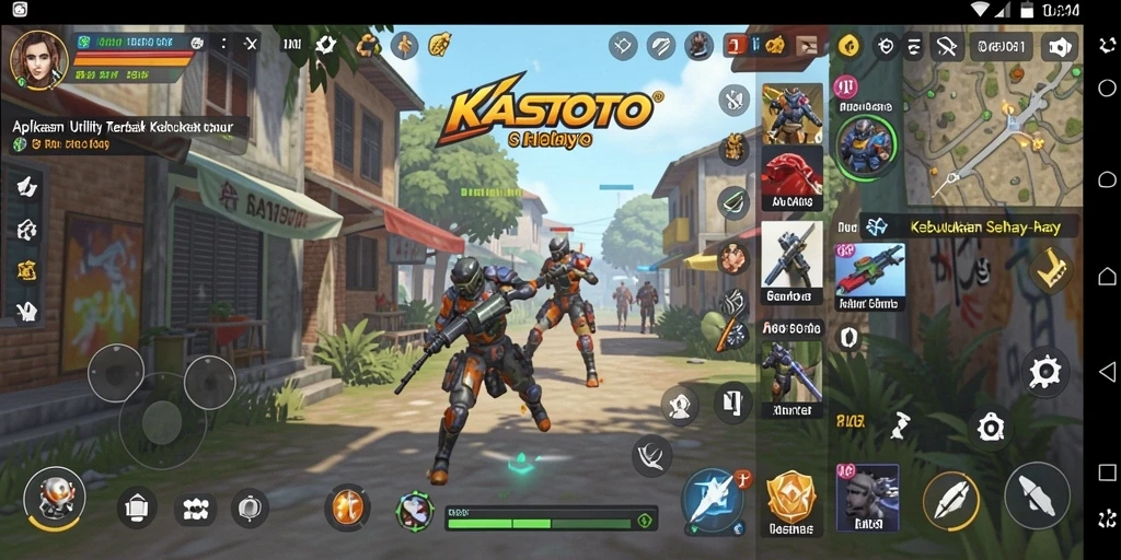 Tampilan utama KASTOTO dengan fitur-fitur Utility yang menarik.
