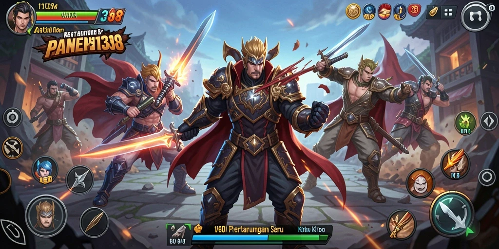 Gameplay pertarungan yang seru dan menegangkan di PANEN138.