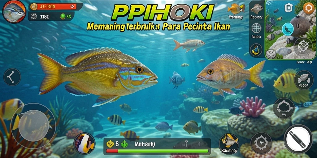 Screenshot PPHOKI menunjukkan aksi memancing yang mendebarkan.