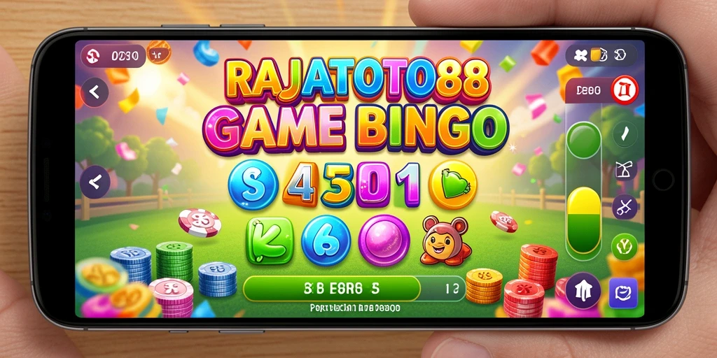 Tampilan gameplay seru di RAJATOTO88 dengan bingo yang penuh warna.