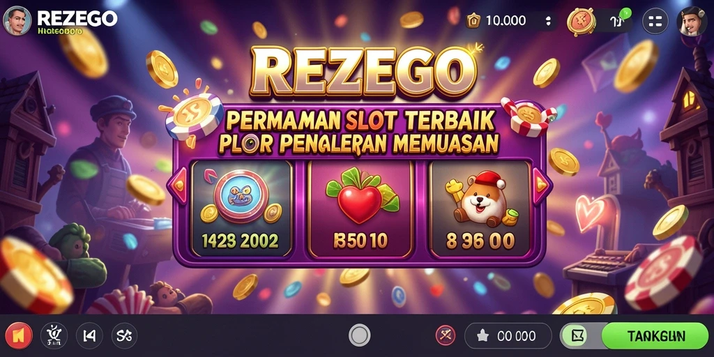 Tampilan gameplay REZEGO dengan fitur Slot yang mengasyikkan.