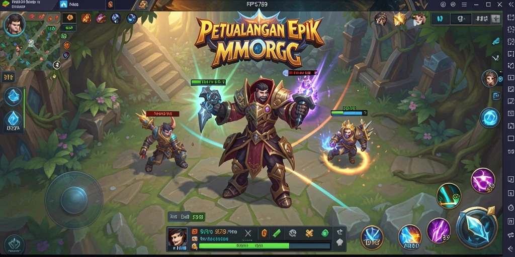 Tampilan gameplay RP6789 yang menakjubkan di dunia MMORPG.