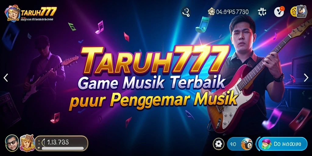 Screenshot TARUH777 menampilkan pemain yang asyik bernyanyi mengikuti alunan musik.