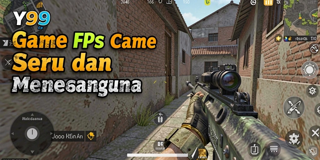 Tampilan gameplay Y89 yang intens dan mendebarkan dalam pertempuran FPS.
